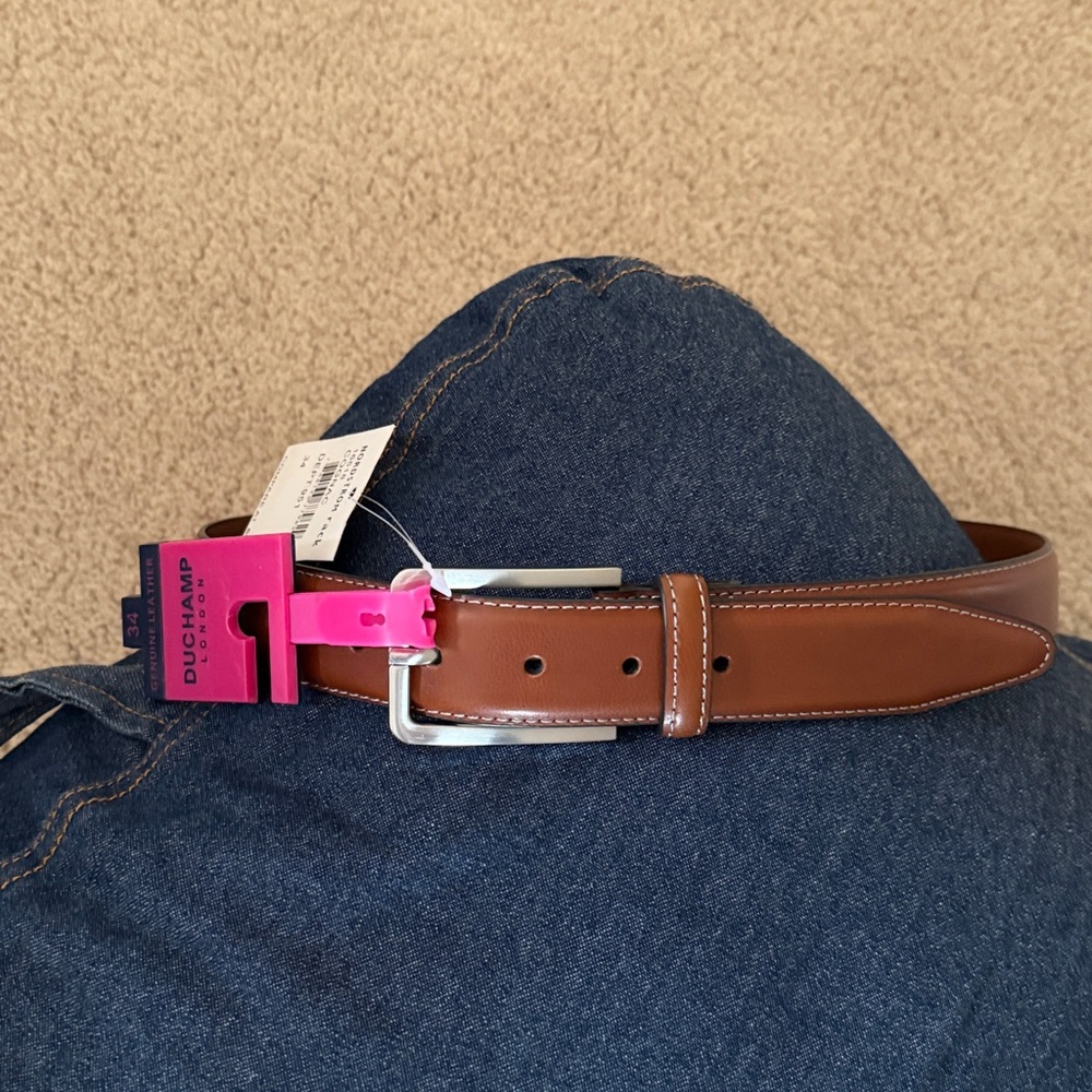 NWT Men’s Genuine Leather Belt- Duchamp London